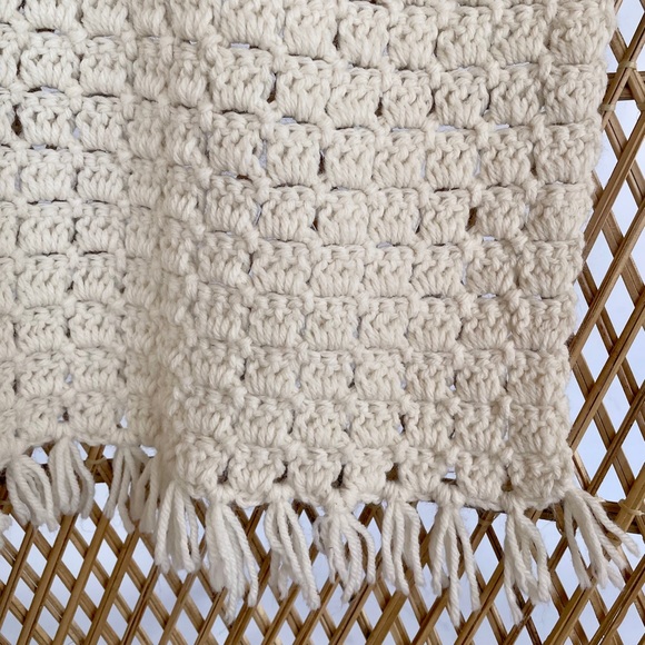 Handmade w/love 🌻Crochet Soft Boho blanket… - Picture 3 of 6
